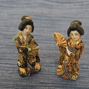 TAKITO Vintage or Antique Porcelain Geisha Figurines